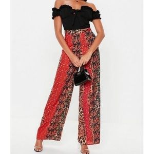 Missguided Animal Floral Pants